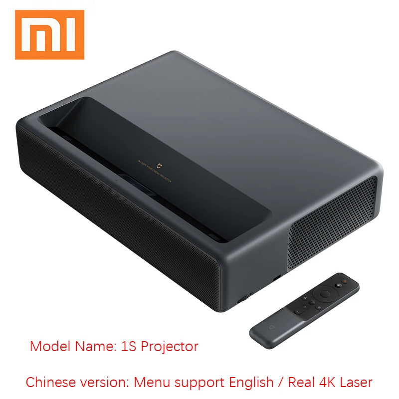 Xiaomi mijia 1S 4K лазерный проектор 2000 ANSI люмен с Android Wifi 3840x2160P домашний кинотеатр 4k tv Beamer