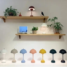 

Net Celebrity Bud Table Lamp Bedroom Bedside Decoration Lamp Nordic Simple And Creative Study Wedding Room Desk Led Table Lamp