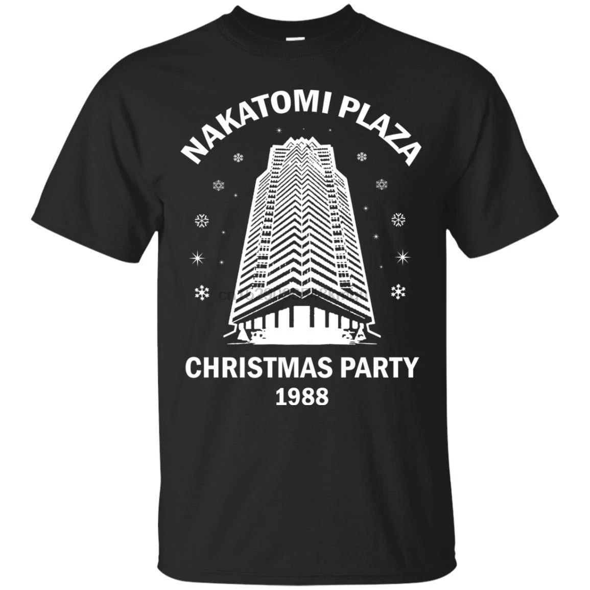 Nakatomi Плаза Рождественская вечеринка 1988 футболка черная хлопковая мужская S-6XL | Мужские футболки -4000686928655