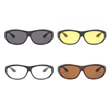 Мужские и женские ветрозащитные комплекты зеркал ночного видения Новые солнцезащитные очки Спортивное зеркало взрывы ночного видения желтые очки