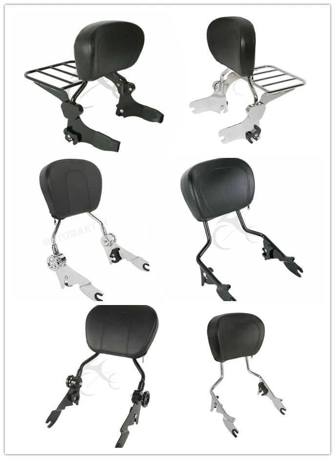 

Motorcycle Detachable Backrest Sissy Bar For Harley Touring Street Road Glide