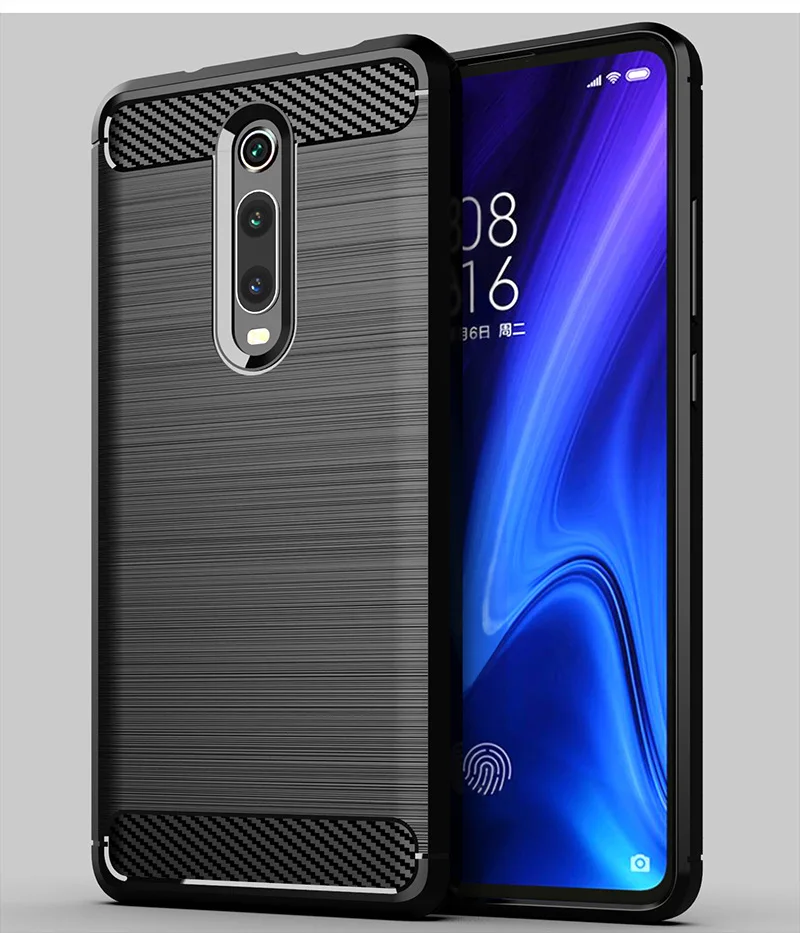 Для Xiaomi Redmi K20 Pro, Премиум чехол, матовый Силиконовый чехол из углеродного волокна, защитная задняя крышка для Redmi K20 Pro, Премиум чехол