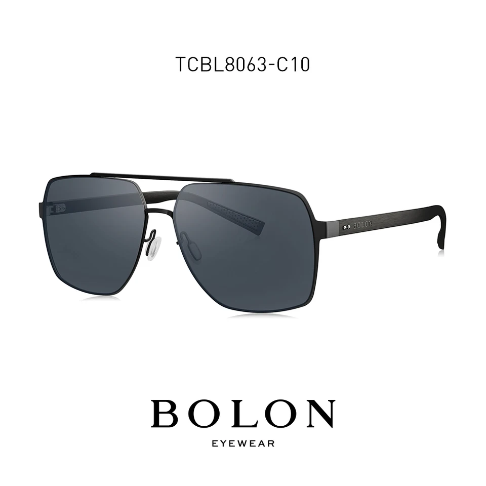 BOLON Extra Large Sunglasses for Men Double-Bridge Navigator Sun Glasses ( Available to customize for Myopia ) BL9 BOLON Extra Large Sunglasses for Men Double-Bridge Navigator Sun Glasses ( Available to customize for Myopia ) BL9