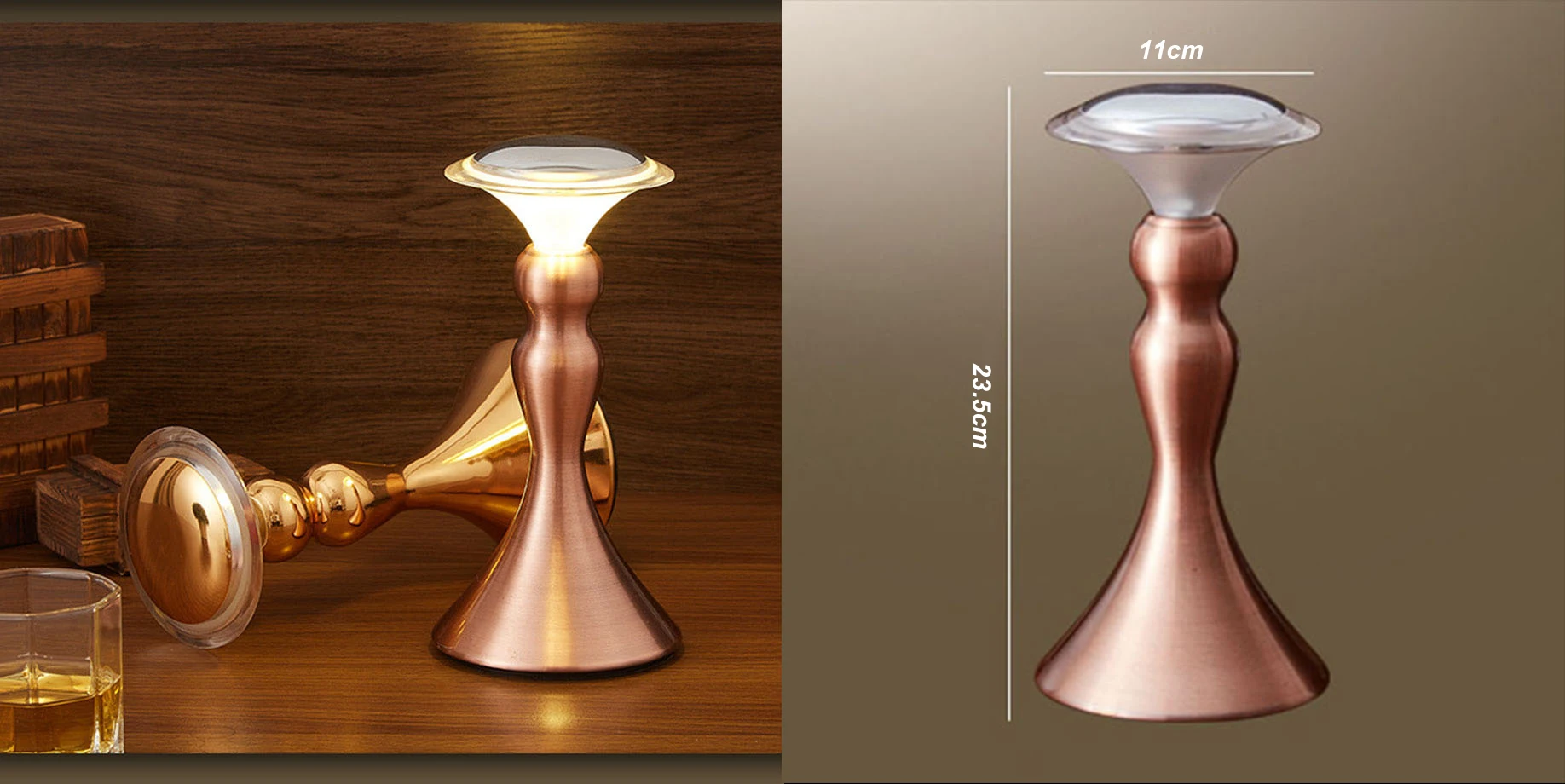 Lâmpada de Mesa sem Fio Toque sem Fio Luz da Noite Retro Recarregável Desktop Sensor Sala Jantar Café Luz Decorativa Led 1 fio luz da noite desktop sensor toque