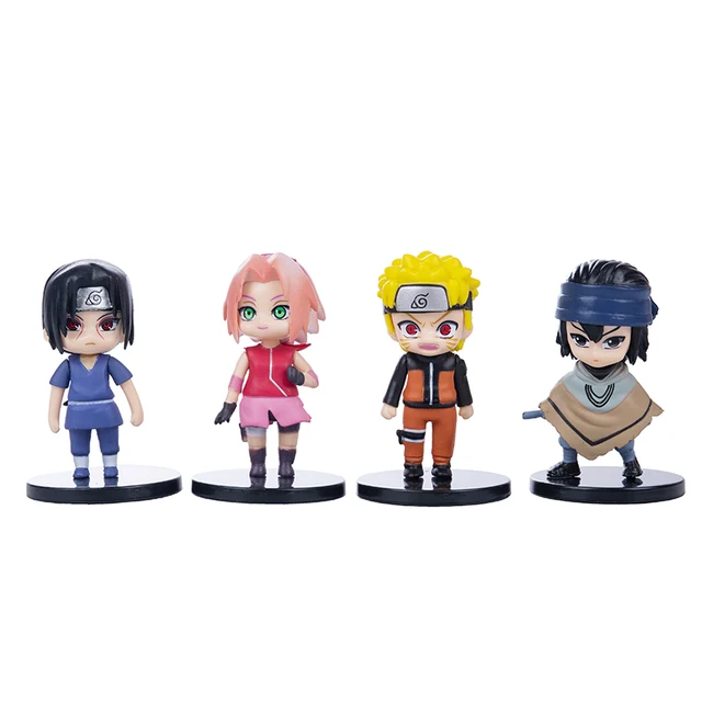 Naruto Anime Action Figurine Modelo, Brinquedos fofos, Figurais Q, Uzumaki,  Kakashi, Uchiha, Sasuke, Itachi, 9cm - AliExpress