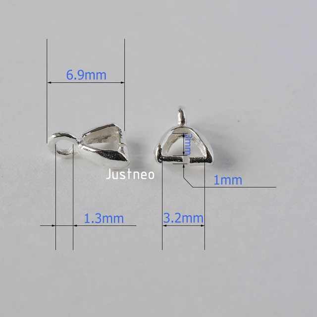 Solid 925 Sterling Silver earring wires with open Loop, earring wires for  jewelry making hypoallergenic