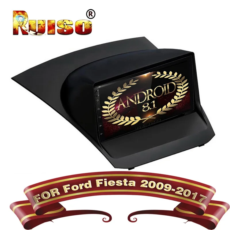 RUISO Android 8 1 автомобильный DVD-плеер для Ford Fiesta 2009-2017 gps аудио авто стерео видео WiFI