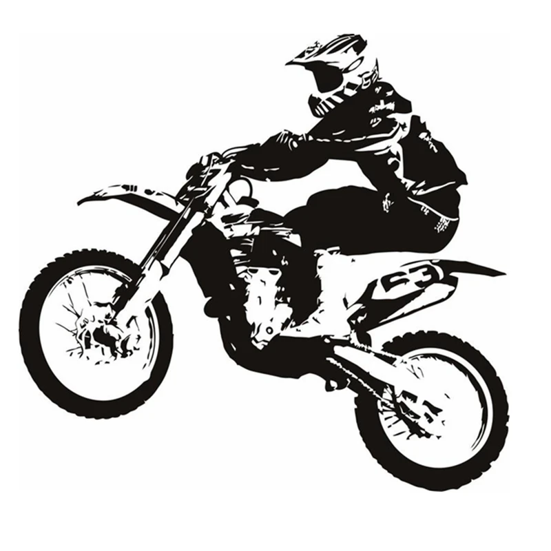 Dctal Off-road Motorcycle Sticker Vehicle Motocross Decal Posters Vinyl Wall Decals Autobike Pegatina Decor Mural Autocycle