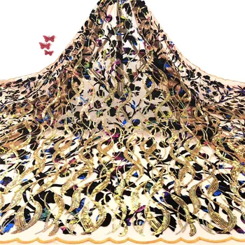 

Madison Latest French Lace Fabric Fashion Seqins Lace Fabric For Nigerian Party Embroidery Tulle Lace African Lace fabric