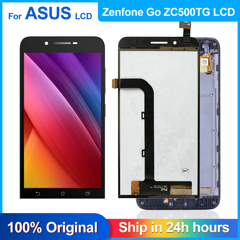 ЖК-дисплей 5 0 дюйма для ASUS Zenfone Go ZC500TG z00vd Черный сенсорный экран с дигитайзером в