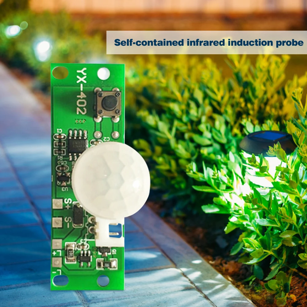 3.7V DIY Solar Light Circuit Board Control Sensor Module Garden Night Light Controller Infrared Solar Lamp Panel Kit