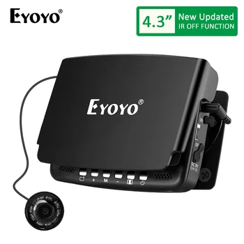 

Eyoyo EF43A 20M 1000TVL Fish Finder Underwater Ice Fishing Camera 4.3" LCD Monitor 8PCS LED Night Vision Camera For Fishing