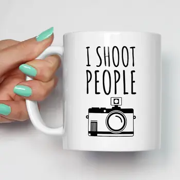 

I Shoot People Mug Photographer Gift Wedding Photography Paplife Cup Present
