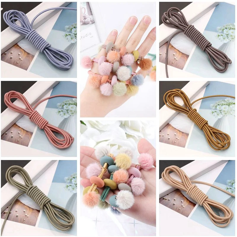 

5 yards color high quality round solid elastic band elastic line elastic cord DIY jewelry hair accessories making sewing accesso