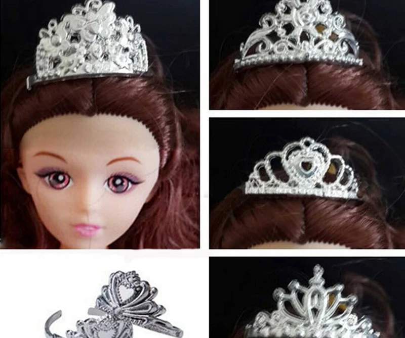 verdiepen Koppeling militie 5 Stks/partij Pop Accessoires Plastic Kroon Tiara Hoofddeksels Hairwear  Haar Accessoires Voor Barbie Poppen Voor 1/6 Bjd Poppenhuis  Speelgoed|Poppen Accessoires| - AliExpress