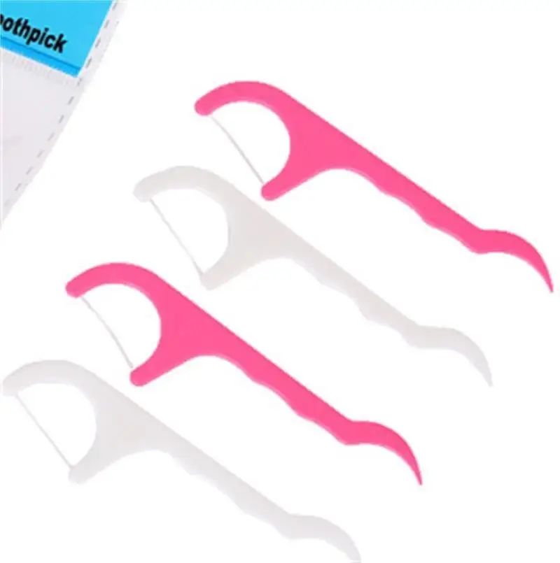 Plastic Toothpick Cotton Floss Toothpick Stick For Oral Health Table Accessories Tool Opp Bag Pack DHL SHip
