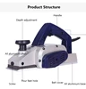 Electric Planer Wood Cutter Electric Saw Carpenter's Plane Portable Planer 4