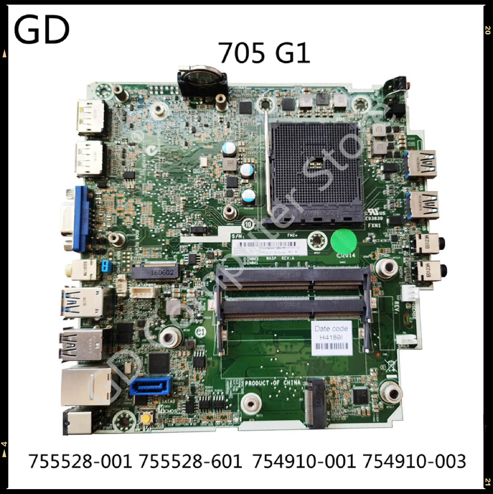 GD Original For HP EliteDesk 705 G1 Desktop Motherboard 755528-001 755528-601 754910-001 754910-003 Full Tested Fast Shipping | Компьютеры