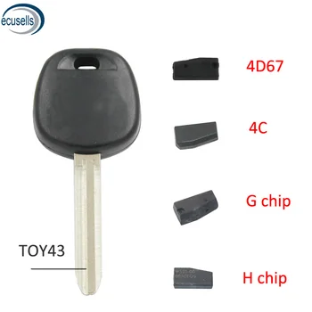

G Chip 4D67 Chip H Chip 4C Chip Transponder Key for Toyota TOY43 Blade