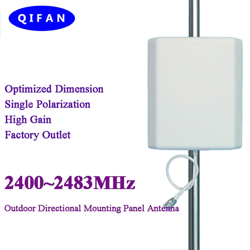 802.11a/b/n wifi 2,4g панельная антенна с высоким коэффициентом усиления 14dBi sma rp sma n-мама