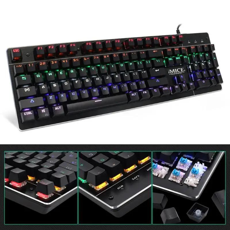 IMICE MKX80 USB Проводная игровая механическая клавиатура без коллизии