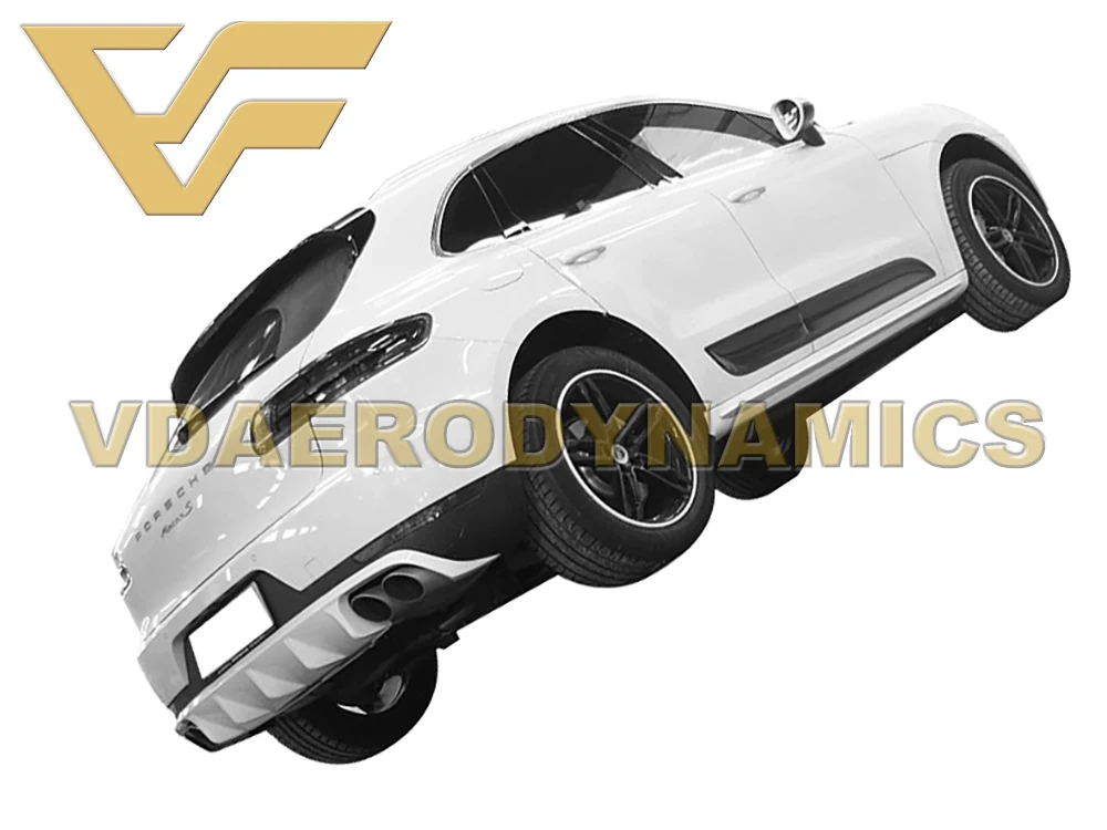 Подходит для 14-18 Porsche Macan Turbo VAD-TR комплект всего тела передняя губа задняя губа диффузор боковые юбки