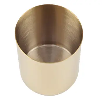 

NEW Golden Pen Holder Penholder Simple Golden Iron Art Desktop Receiving Cosmetic Eyebrow Brush Receipt Holder Pen Holder #B