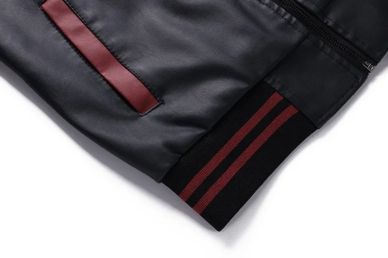 AliExpress Spring And Autumn Stand Collar plus Velvet Joint Washing PU Leather Coat Large Size Locomotive Leather Jacket Men's