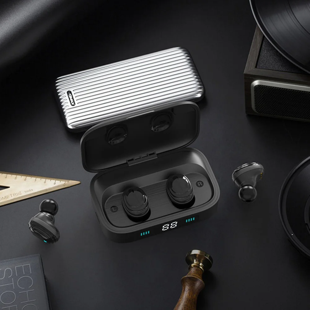 H01 TWS Bluetooth 5,0 водонепроницаемые наушники с сенсорным управлением 9D стерео музыкальный наушник 2000 мАч светодиодный дисплей зарядная коробка