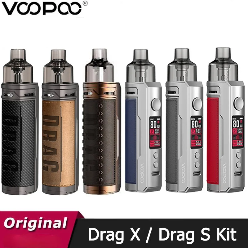 VOOPOO Drag X Pod Mod Kit 80 Вт 4 5 мл картридж S 2500 мАч аккумулятор PnP-VM6 Coil | Электроника