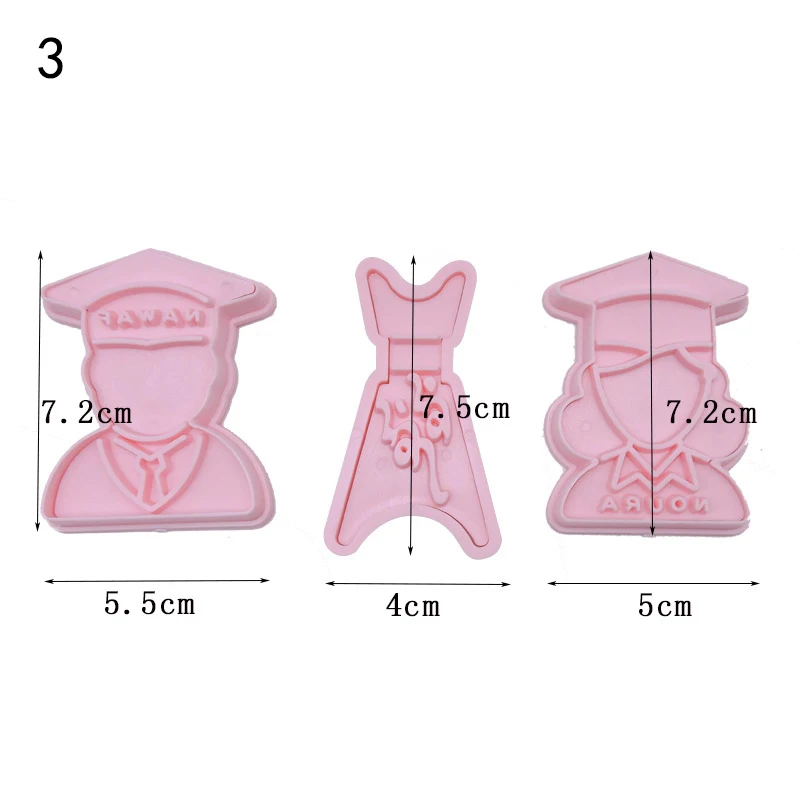 9 Styles 4PcsLot Cookie Cutter Biscuit Sugar Mold Baking Sugar Chocolate Fondant Party Mould For Cupcake Cake Decorating Tools8