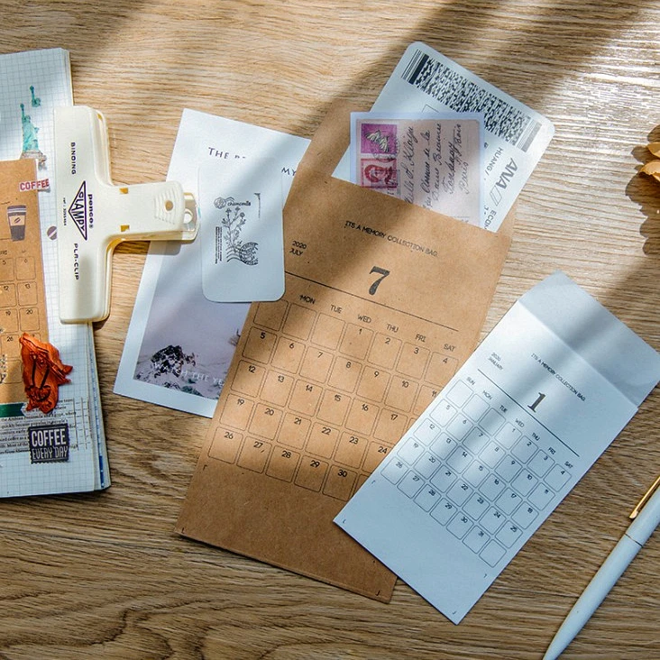 12 шт./компл. DIY Винтаж билет в памяти мешок для сбора секретной получения сумки пуля журнал украшения школьные принадлежности
