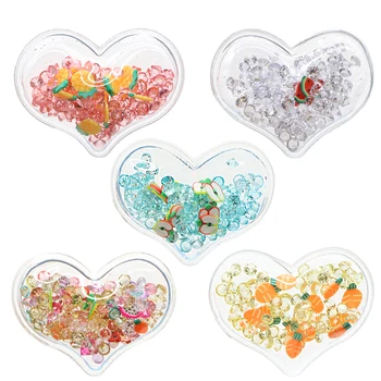 

39*30mm Transparent Quicksand Shaker Bling Sequins Beads Polymer DIY Make Hair Clip Accessories Craft Phone Decoration,10Yc10767