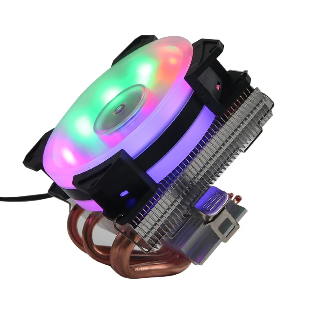 CPU Fan 4 Copper Heatpipes CPU Cooler Radiator Cooling Fan for A MD I ntel 775 5