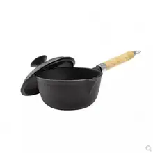 Чугунный горшок для молока, Детский горшок для питания, маленький железный горшок с антипригарным покрытием, утолщенный плоский горшок для супа, горшок для молока, здоровье