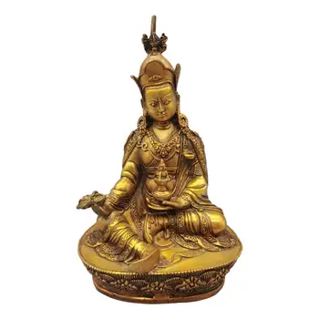 

LaoJunLu Gilt Buddha Statue Imitation antique bronze masterpiece collection of solitary Chinese traditional style jewelry