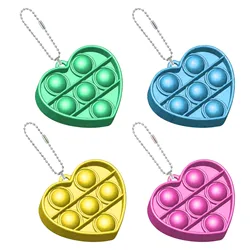 Llavero con forma de burbuja para adulto y niño, juguete sensorial para necesidades de autismo, antiestrés, antiestrés