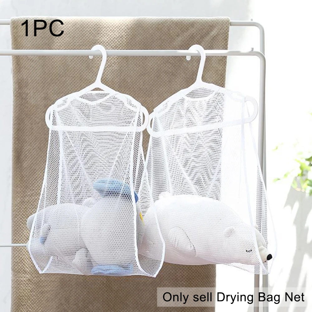 Washing Laundry Storage Home Cleaning Mesh Clothes Hanging Organizer Zipper Polyester Drying Bag Pillow Doll Rack Net