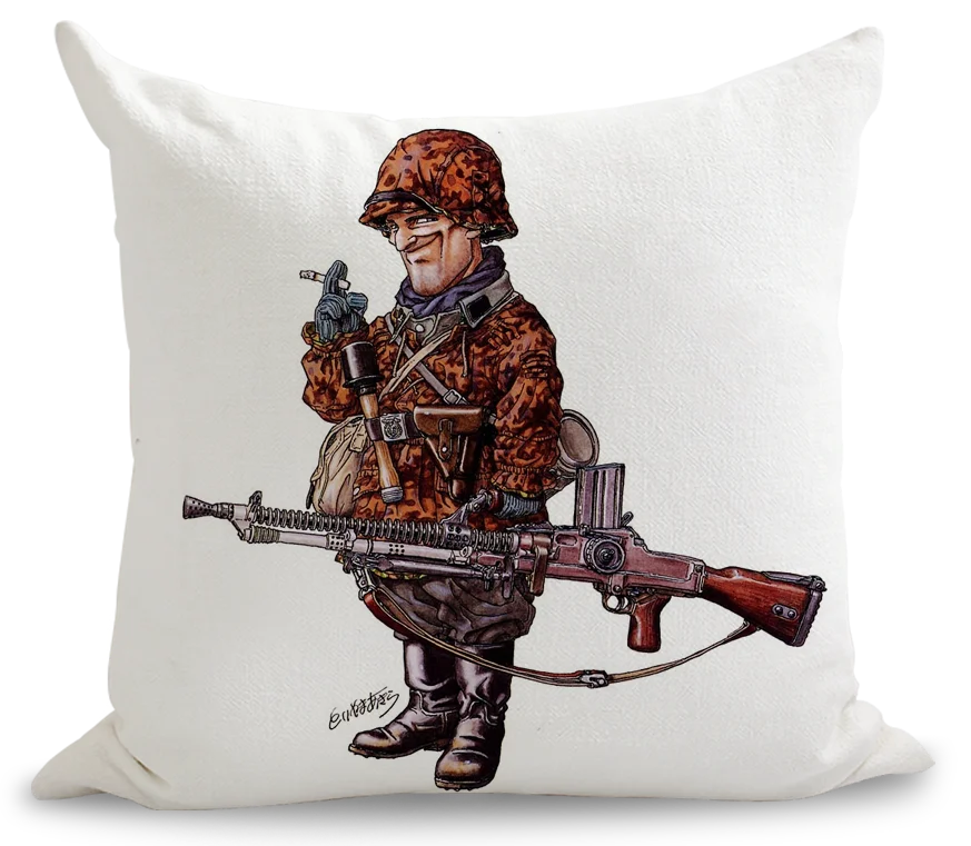 Акира Торияма WW2 солдат подушка в стиле комиксов евро чехол декоративный массажер декоративные подушки украшения для дома подарок