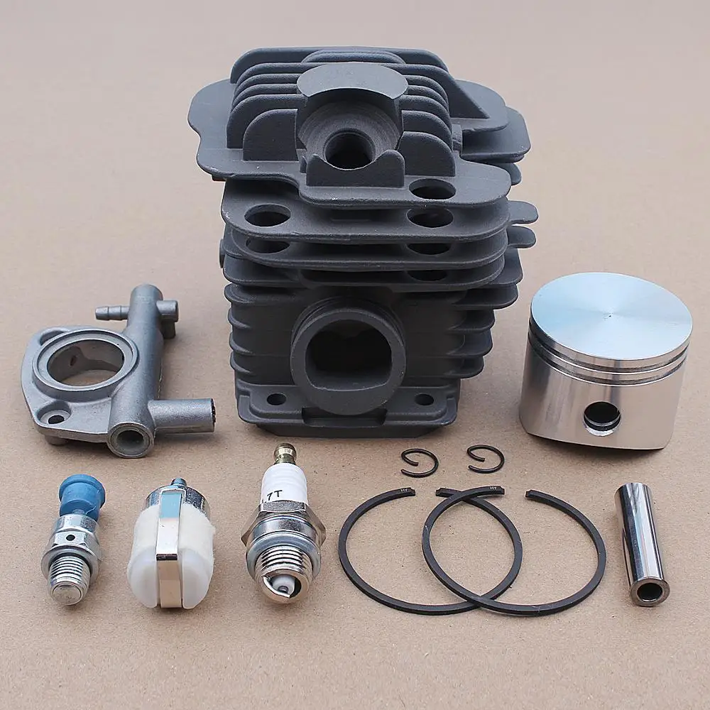 US $53.43 45mm Cylinder Piston Pin Oil Pump Kit For OleoMac 952 Master Chainsaws Part Spark Plug 50082012