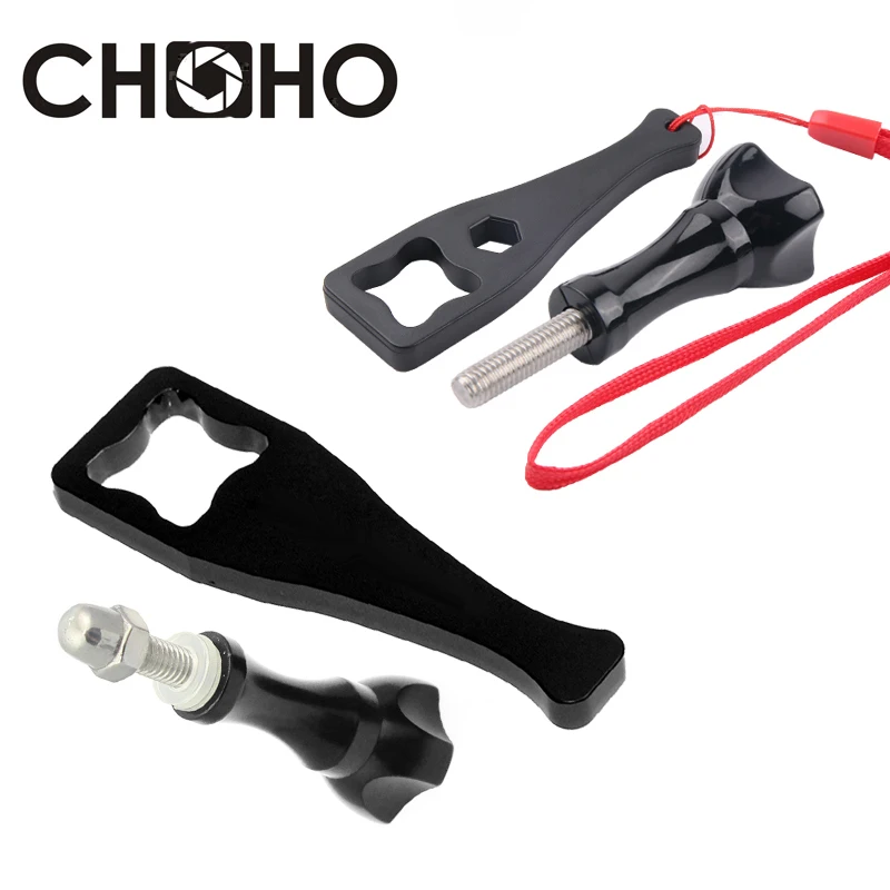 Per Accessori Gopro Chiave In Metallo Pollice Alluminio Manopola Cnc Supporto Per Bullone Per Gopro Hero 11 10 Xiaomi Yi 4K Sjcam Dji Action Camera