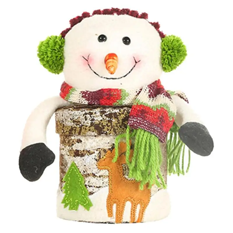Рождественская конфетная Подарочная коробка кожаная мультяшная коробка яблока дети подарок вечерние Декор - Цвет: Snowman