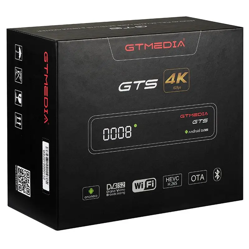 FFYY-CCCAM IP tv GTMEDIA GTS спутниковый ресивер Android6.0 tv BOX+ DVB-S/S2 Smart tv BOX встроенный WiFi HD 4K пульт дистанционного управления