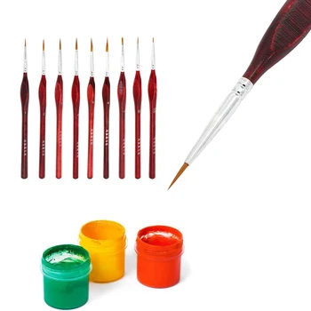

Paint Brush Portable Multi Specification Wood Oil Painting Color Painting Brush Nylon Hair Illustration School Technical Pen