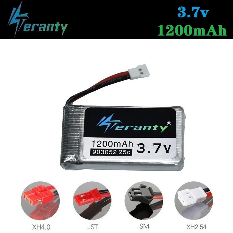 1 шт. перезаряжаемый аккумулятор 3 7 в 1200 мАч для Syma X5 X5C X5SW X5SC X5S M18 H5P