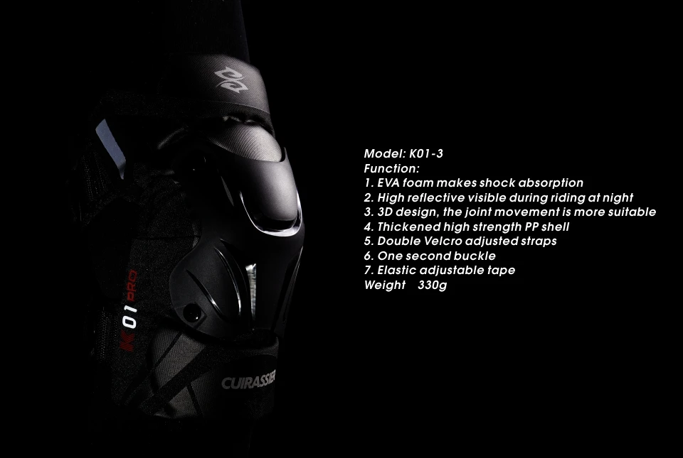 Cuirassier K01 Protective Motorbike Kneepad Motocross Motorcycle Knee Pads MX Protector Racing Guards Off-road Elbow Protection