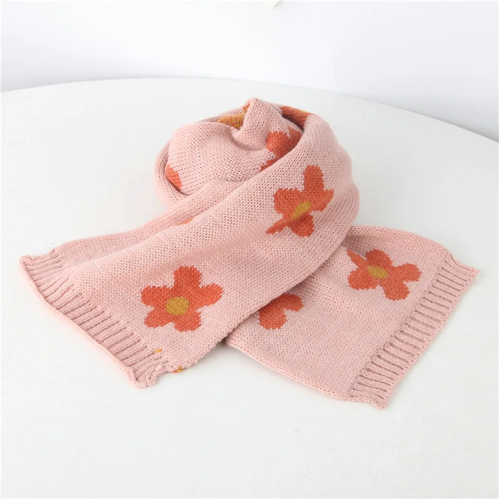 Модная детская вязаная шаль, шерстяной утеплитель, ветровка, Детская вязаная шаль, шерстяной Теплый ветрозащитный шарф, Прямая поставка#40