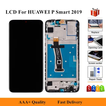 

6.21" 100% Tested 10-Touch Display With Frame For Huawei P Smart 2019 POT-LX1 L21 LX3 LCD Touch Screen Digitizer Assembly