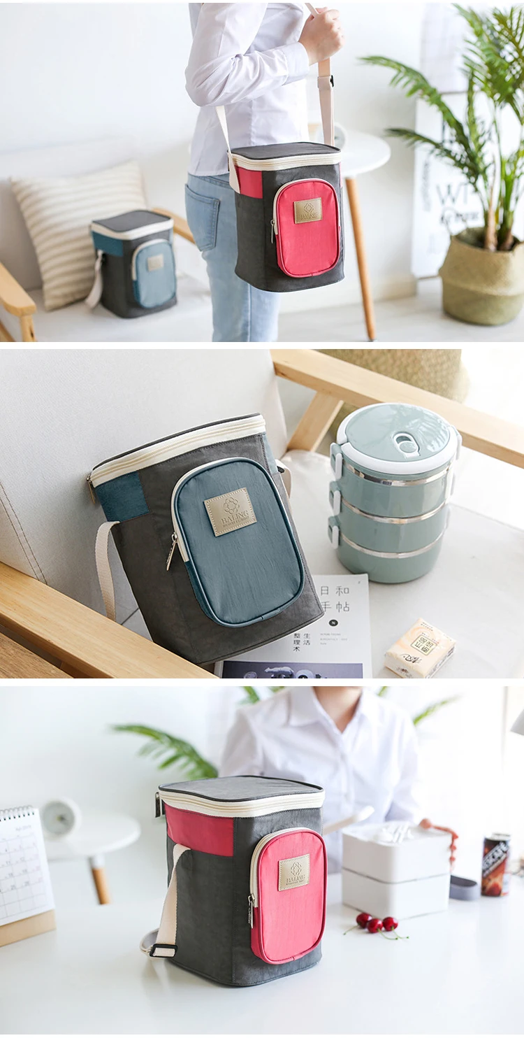 Large Capacity Thermal Cooler Bag Picnic Food Fruit Beverage Fresh Keeping Container Case Women Men Insulated Lunch Bento Box