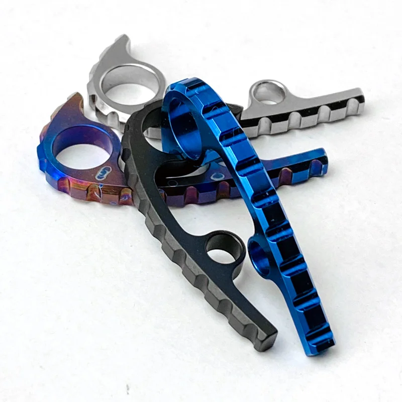 Custom Made C223 Titanium Alloy Back Spacer Spine Keel For Spyderco Para3 Folding Knife Keyring Backspacer Shank DIY Durable